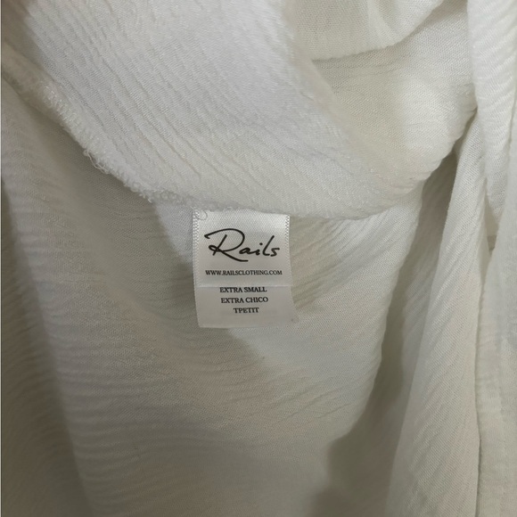 Revolve Rails Talia Off the Shoulder Top Bohemian Flowy Lightweight Blouse XS - Picture 11 of 11